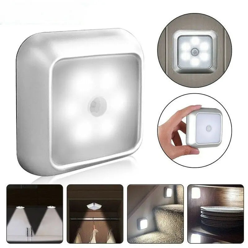 6 LED Night Light PIR Auto Motion Sensor Night