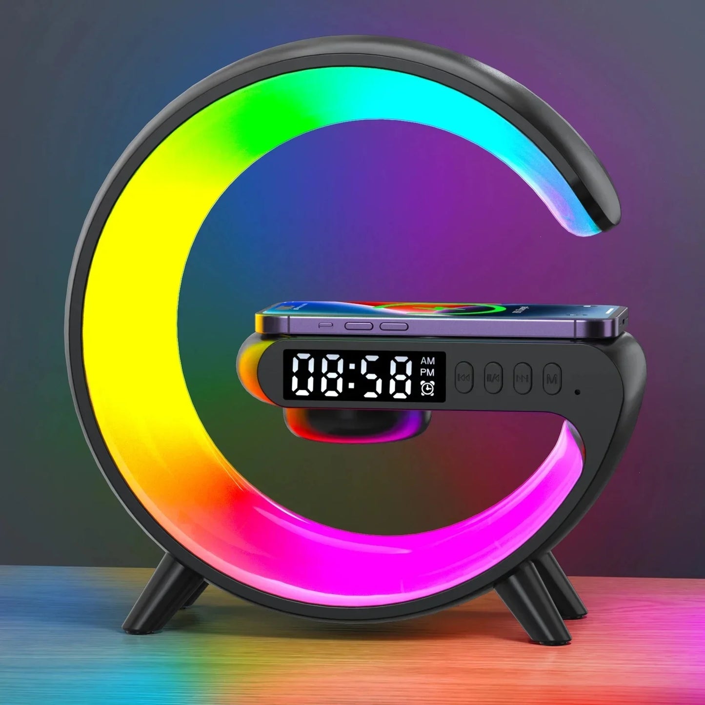 Smart Multifunctional Fast Charging Alarm Clock