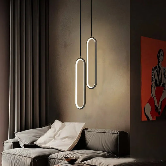 Modern Minimalist LED Pendant Light Chandelier For Bedroom