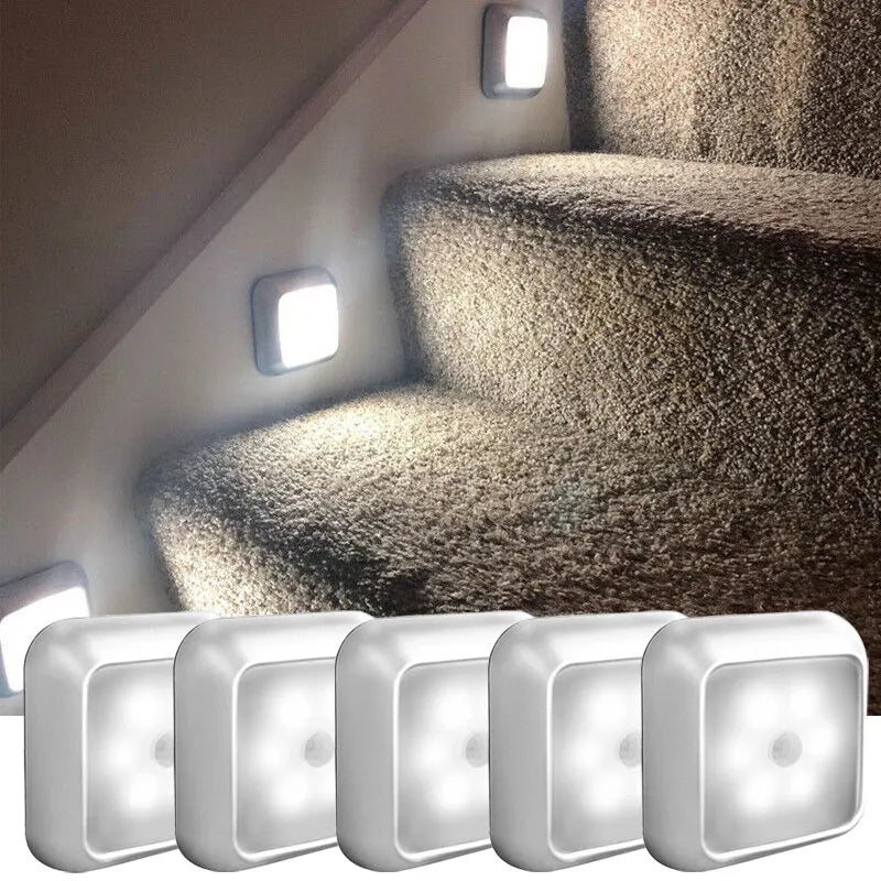 6 LED Night Light PIR Auto Motion Sensor Night