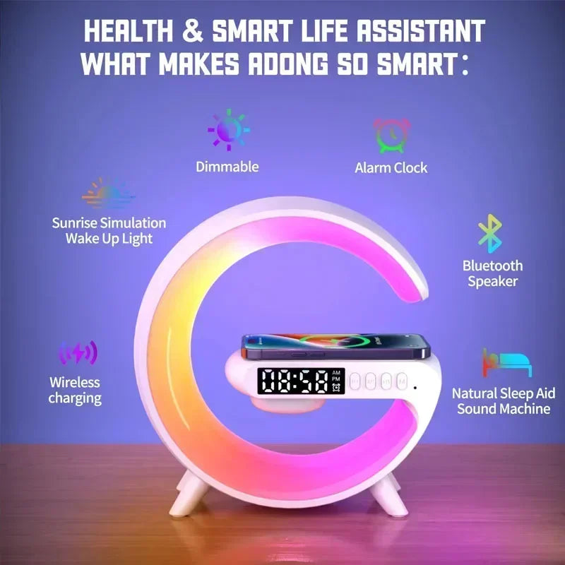 Smart Multifunctional Fast Charging Alarm Clock